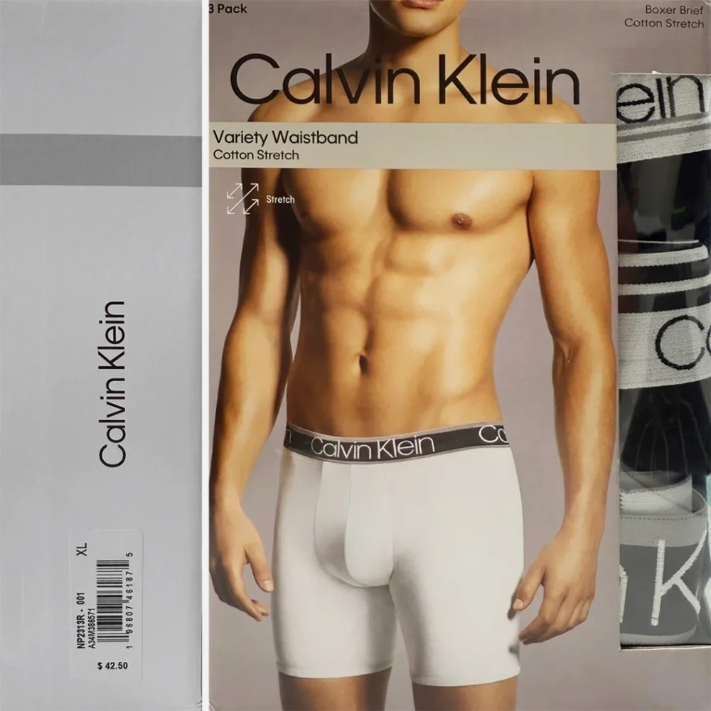 Calvin Klein Boxer Briefs / Underwear - NWT Mens XL Multi (3‎ Pack) #46367-A7